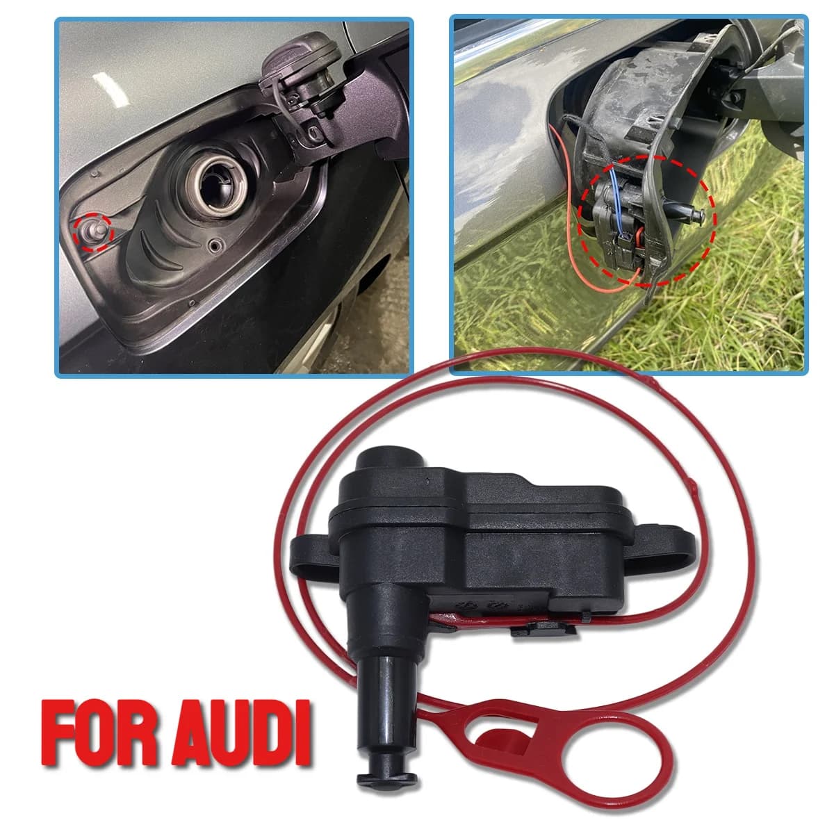Fuel Filler Gas Cap Door Lock Actuator Enhanced Security Waterproof 8V0862159A For Audi A1 A3 A4 A5 S1 S3 S4 S5 RS3 RS4 RS5