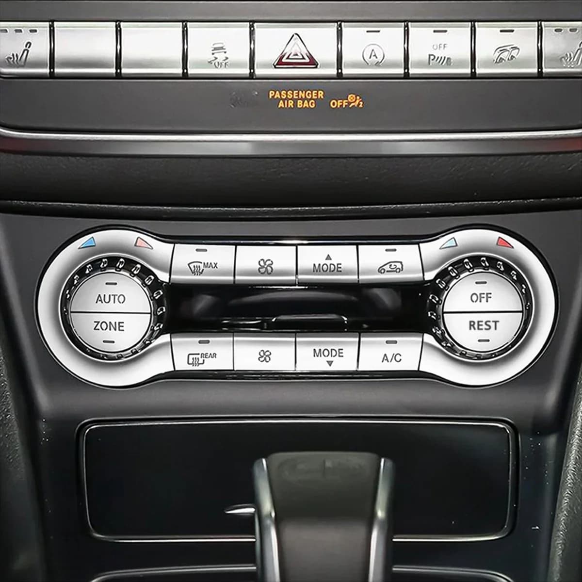 Car Central Control Air Conditioning Button Decoration Cover for CLA C117 GLA X156 a Class W176 2013-2018