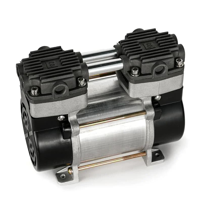 High Quality Mini 150W Vacuum Pump Oil-Free DC12V Piston Pump eectricPower Source HC100D Air Compressor for Machining
