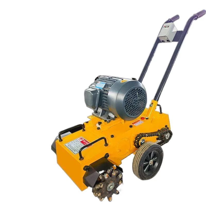 Concrete ash cleaning machine, ground construction floor slag block, high-speed grabbing planer