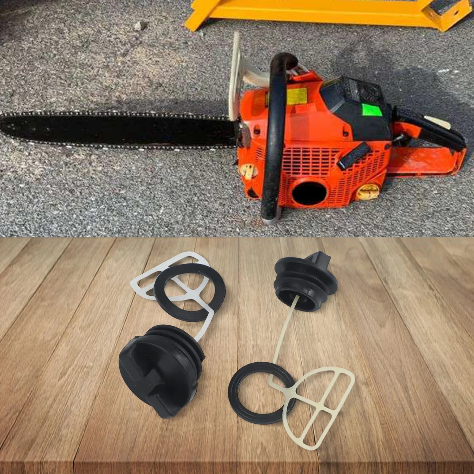Chainsaw Parts Oil Cap For Chinese 5200 52cc Chainsaw Fuel Gas Gasket Home Oil Part Pro Accessories Yard Garden