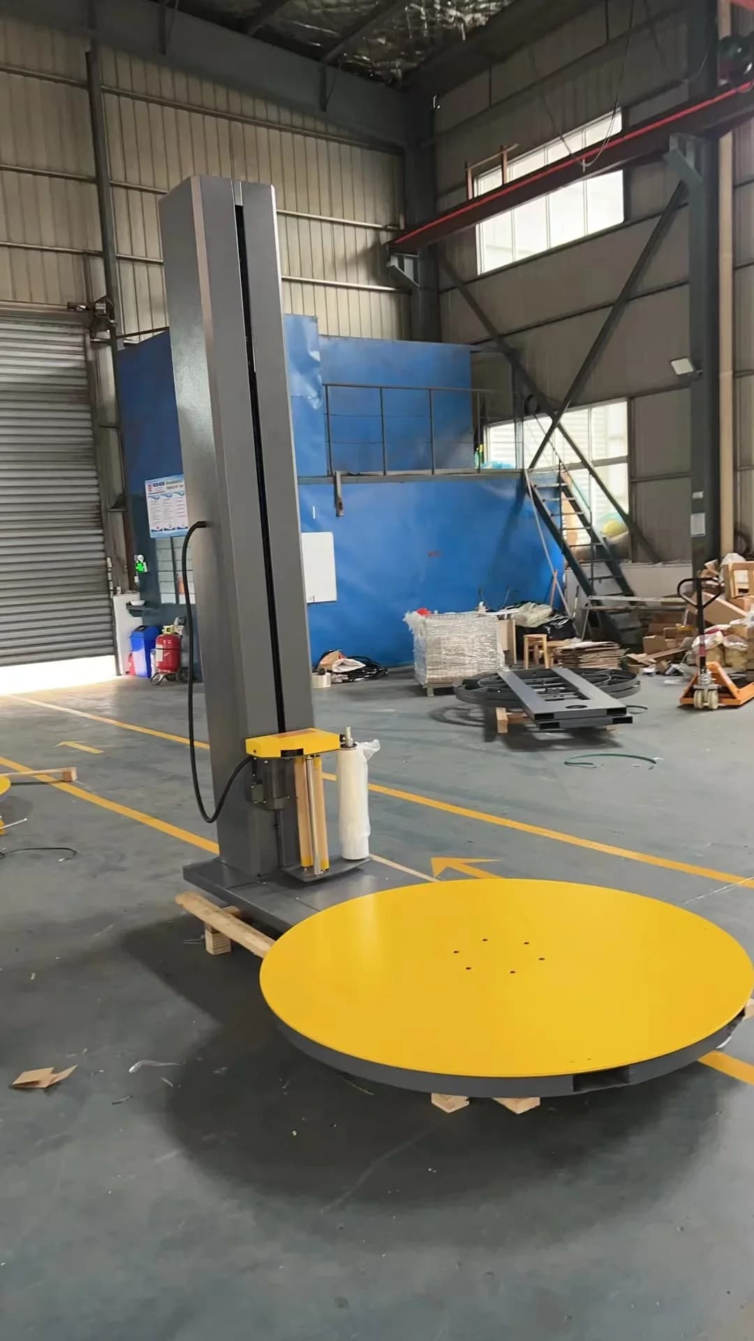 Automatic Winding Film Electric Top Baler Packaging Tray Wrapping Film Large Industrial Pre-stretch Film Wrapping Machine