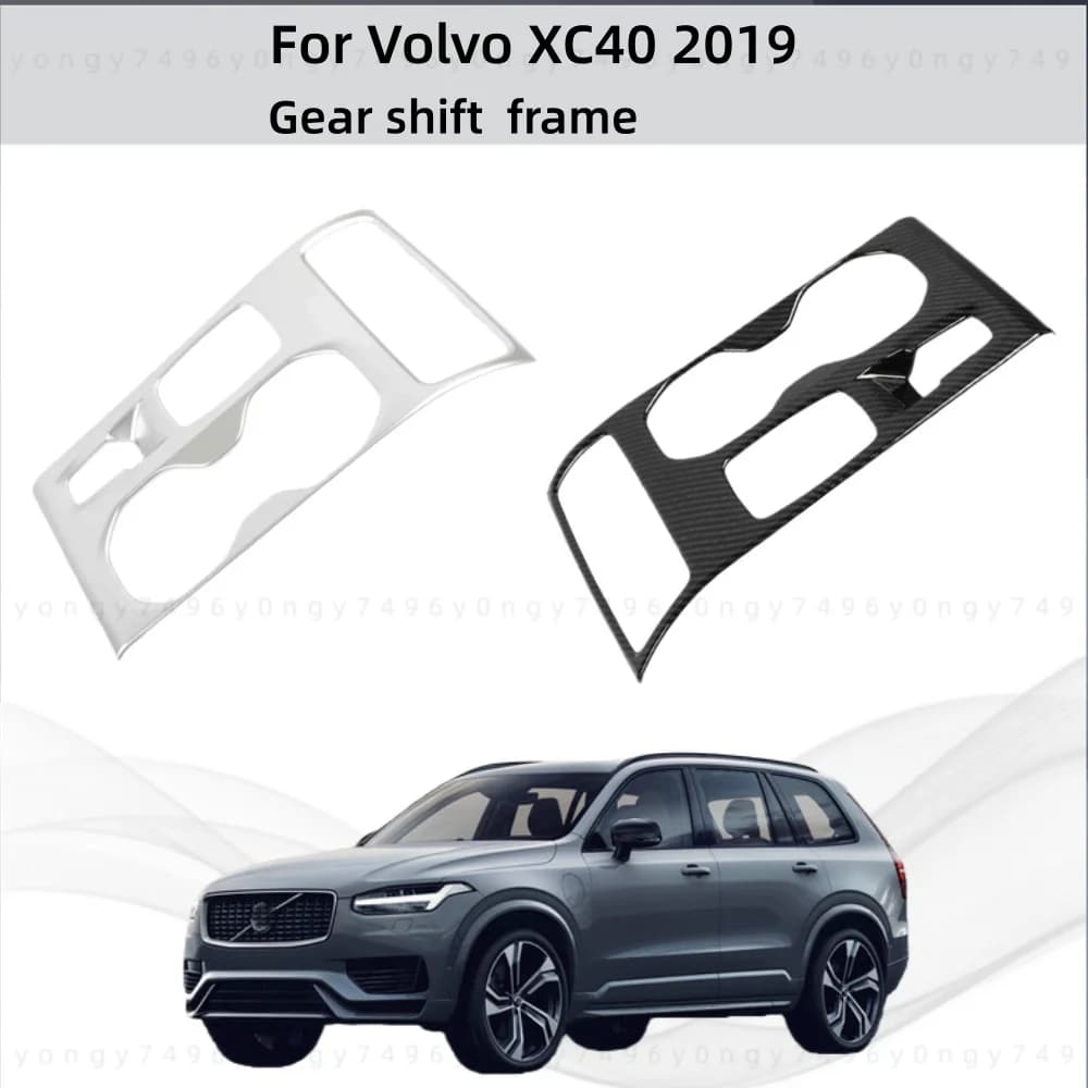 Car Upgrade Stickers Styling Gear Shift Frame Trim Paste Style ABS For Volvo XC40 2019 Modification Decoration Accessories