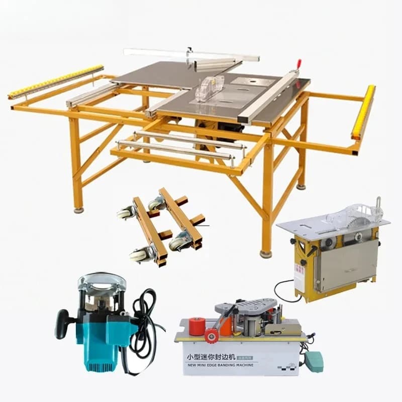 Hight Quality Chain Safety Cover Automatic Sliding Small Panel Wood Cutter Woodworking Por Mdf Saw