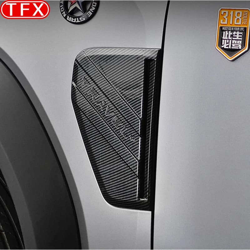 For Chery Jetour T2 2024 2023 Car Styling Blackened Body Side Label Air Vent Decoration Protective Cover Panel Auto Accessories