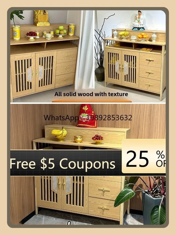 AB  household Chinese incense table case table God of Wealth Buddha table rural living room middle hall cabinet