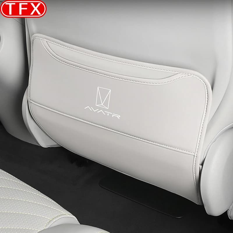 For AVATR 11 2023 2024 Car Styling PU Leather Anti Kick Mat Pad Anti-kick Protector Mats Seat Back Protector Auto Accessories