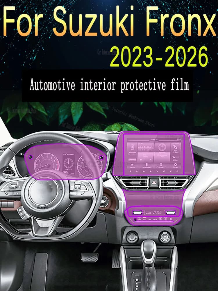 For Suzuki Fronx (2023-2026) Gearbox Panel Navigation Automotive Interior Screen Protective Film TPU Anti-Scratch Sticker