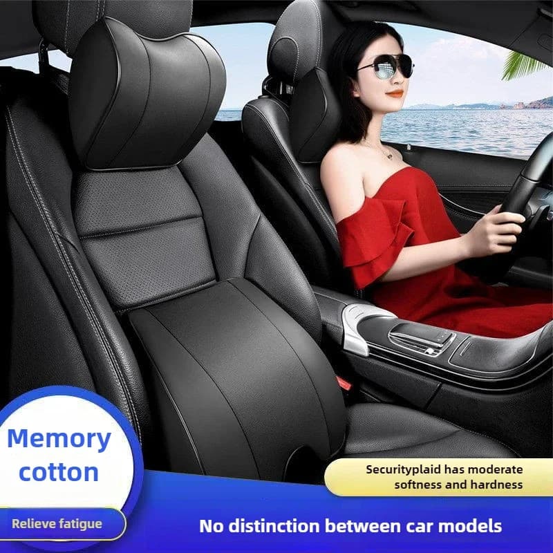 Ergonomic Memory Foam Car Neck Pillow Seat Headrest Lumbar Support Interior Decor