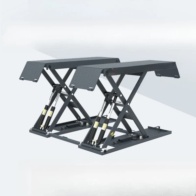Lift ultra-thin small shear 4 tons movable waterproof lift maintenance auto repair car lift