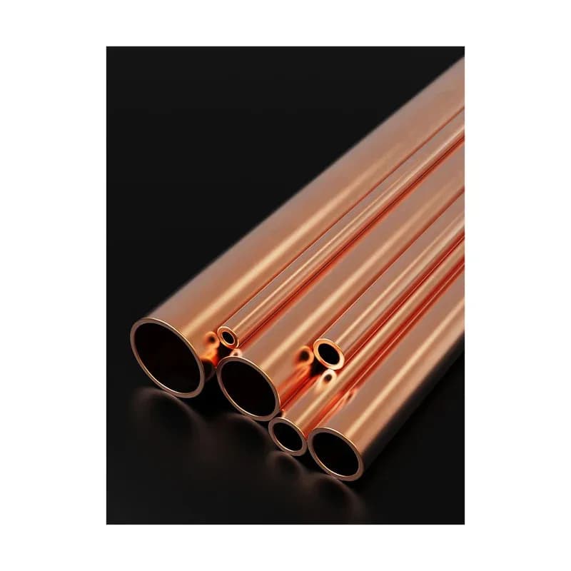 T2 Micro Copper Tube OD 20-50mm Length 500mm Thin Wall Hollow Capillary Straight Pipe