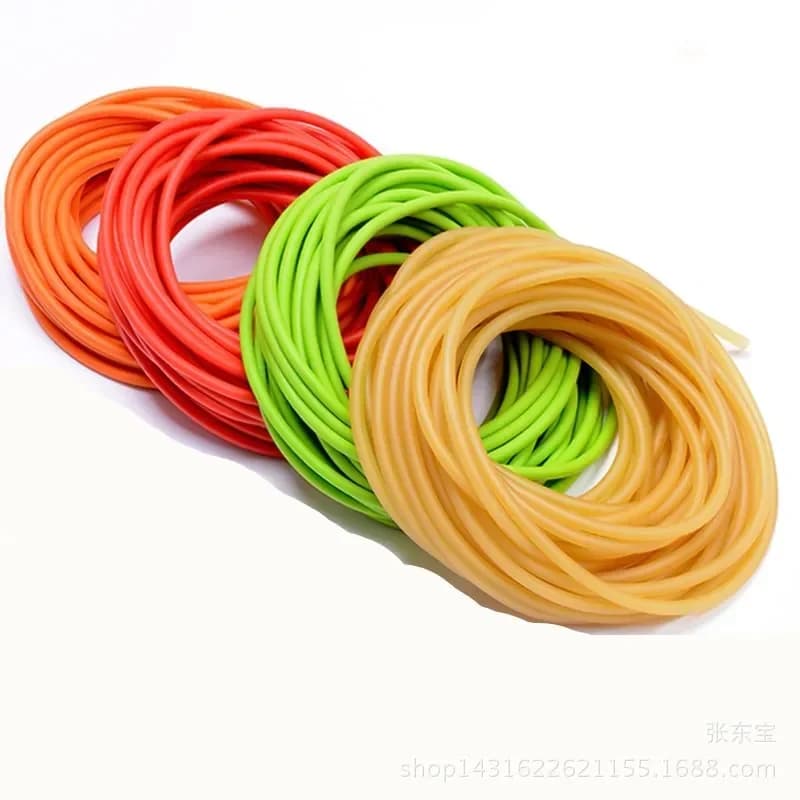 10m Outdoor 2050 Natural Latex Rubber Tube Stretch Elastic Slingshot Replacement Band Catapults Sling Rubber