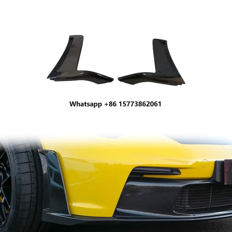 New for 992 GT3 RS OEM Style Front Bumper Wind Knife Dry Carbon Fiber Body Kit H.Ragnarok P-992-04