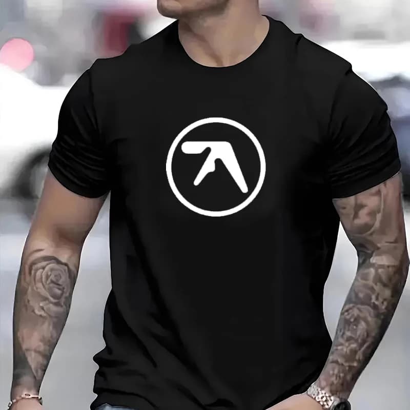 Fashion Aphex Twin Short Sleeve Men Woman T-Shirt Simple Harajuku Loose Casual Couple Tee Classic Vintage Personality Loose Tops