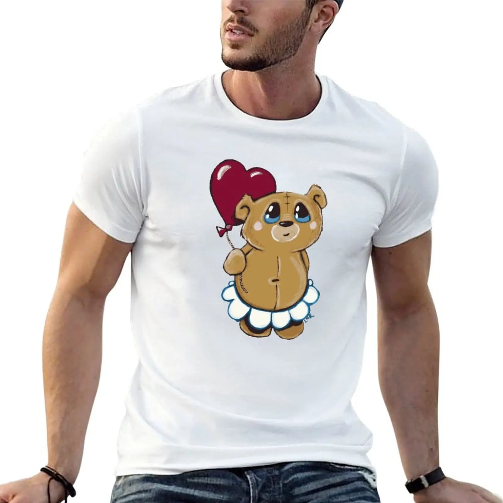 Honey Loves Balloons T-Shirt summer shirt anime figures mens shirts graphic tee