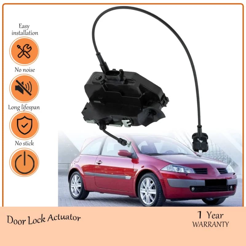 Front Rear  Left Right Car Door Lock Latch Actuator,oem 8200027776,8200027779,8200212466,8200212464,Fits For Megane II 2002-2010