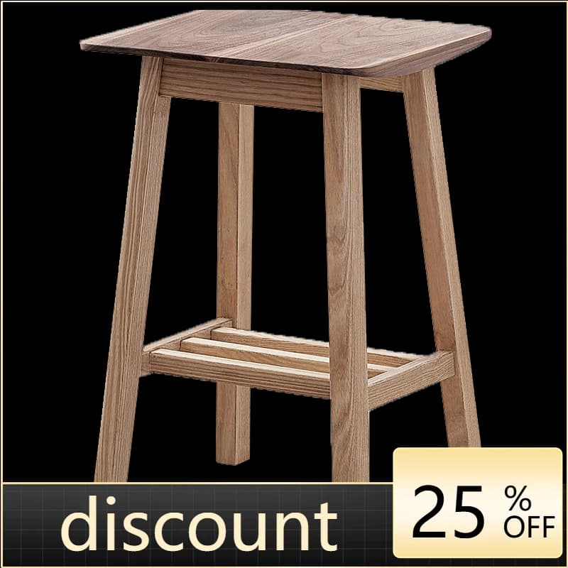 LMM door shoe change stool solid wood bar stool entrance Nordic style storage