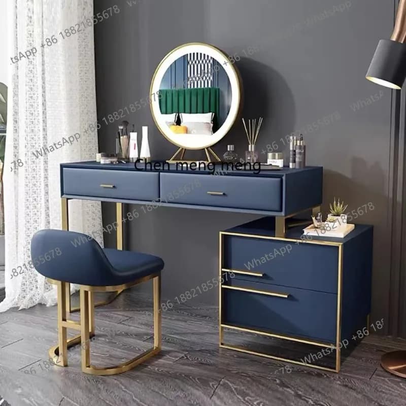 E182 All solid wood dresser, bedroom storage cabinet integrated high-end modern simple makeup table