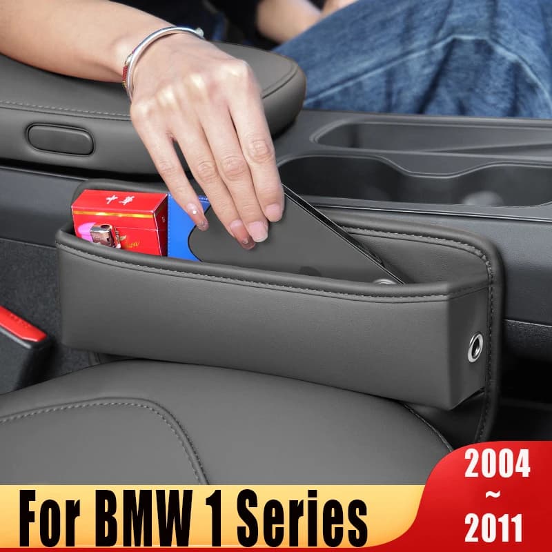 For BMW 1 Series E81 E82 E87 E88 116i 116d 118i 118d 120i 120d 123d 130i 2004 2005-2011 Car Seat Gap Storage Box Car Accessories