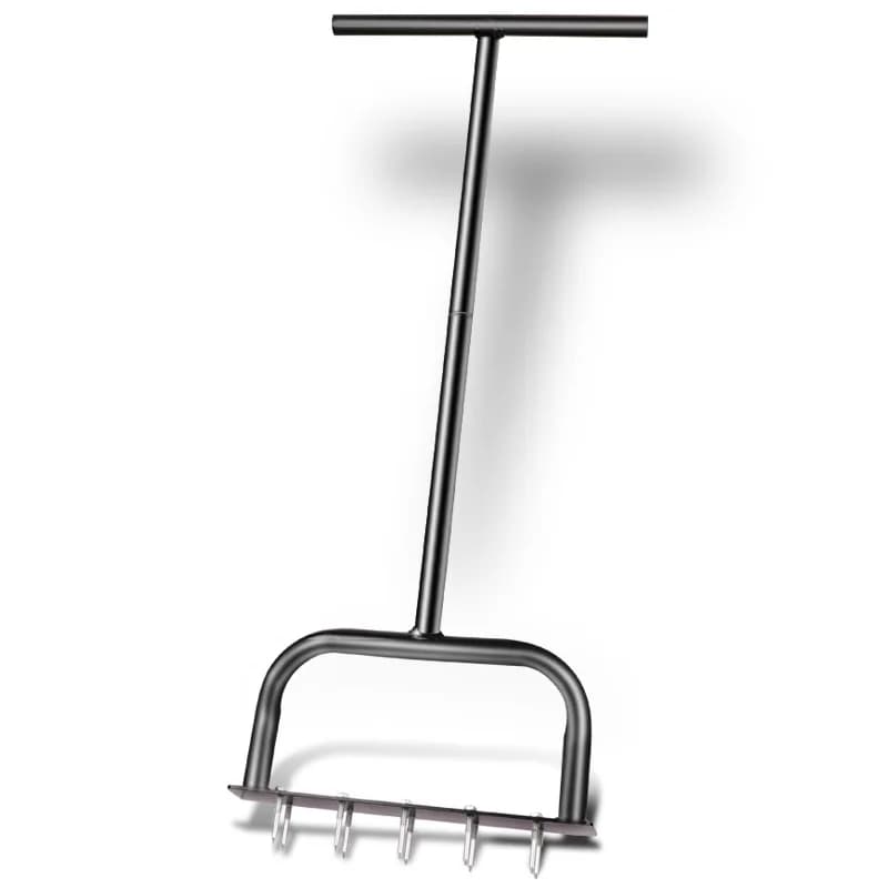 Horticultural scarifier lawn punching and oxygenation tool Garden maintenance lawn turning soil punching holes