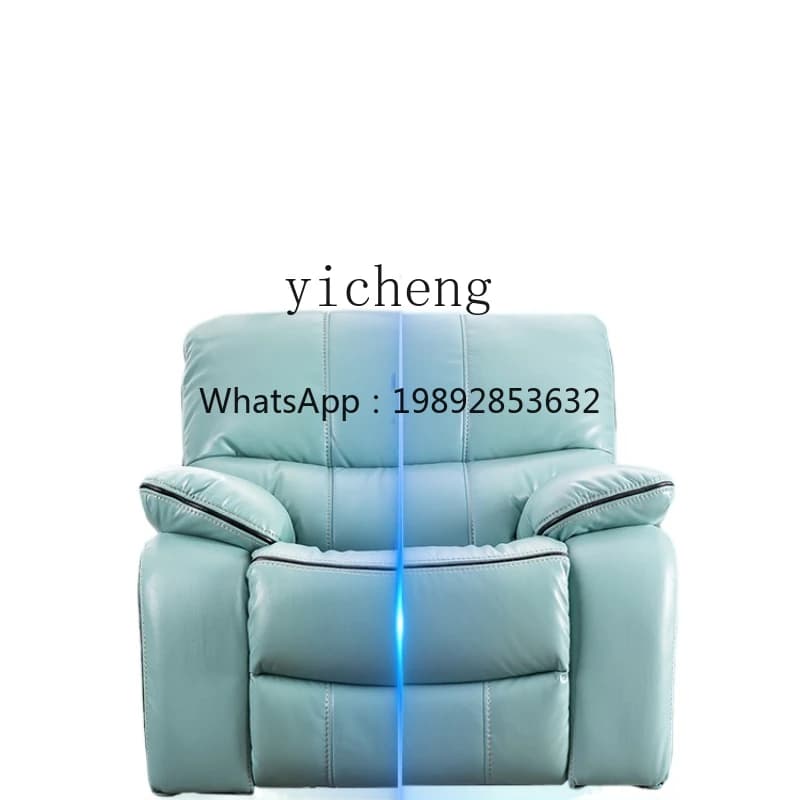 ZZXL First Class Space Capsule Single Reclining Rocking Chair Electric Function Light Luxury Leather Massage Chair