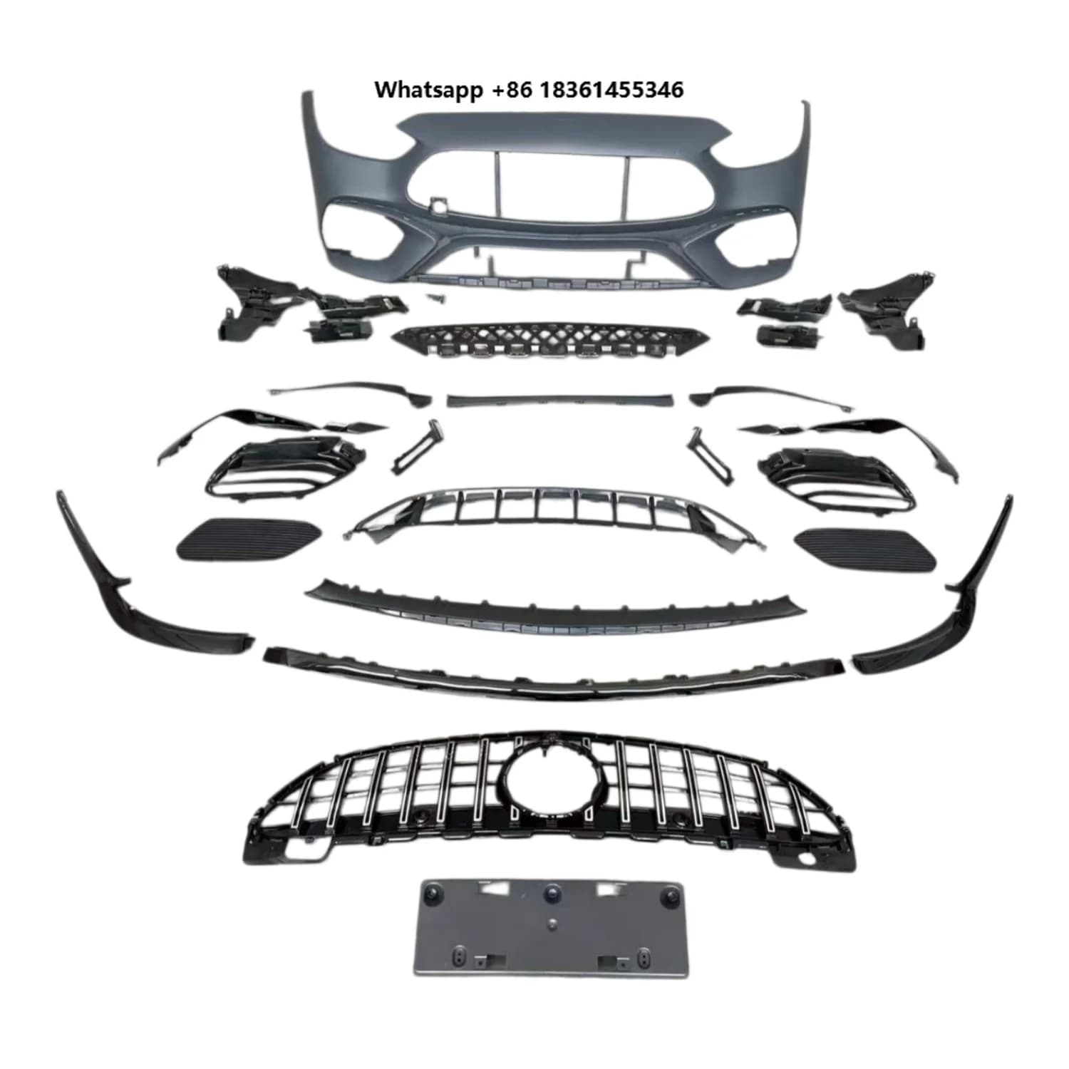 For  W206 C-Class | Front Face Upgrade Body Kit Hot Selling C63 S  Style Front Bumper Conversion Kit