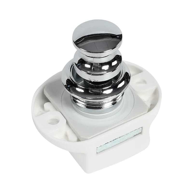 HEYRV Camper Car Push Lock High Quality 20pcs/box    Button White Color ABS + Zinc Alloy Locks for Furniture Hardware