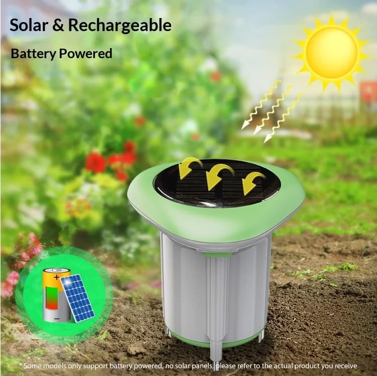 Smart Solar Soil Humidity Temperature Detector IP66 Waterproof Solar Charging Soil Sensor for Greenhouse Farm Home Gardening