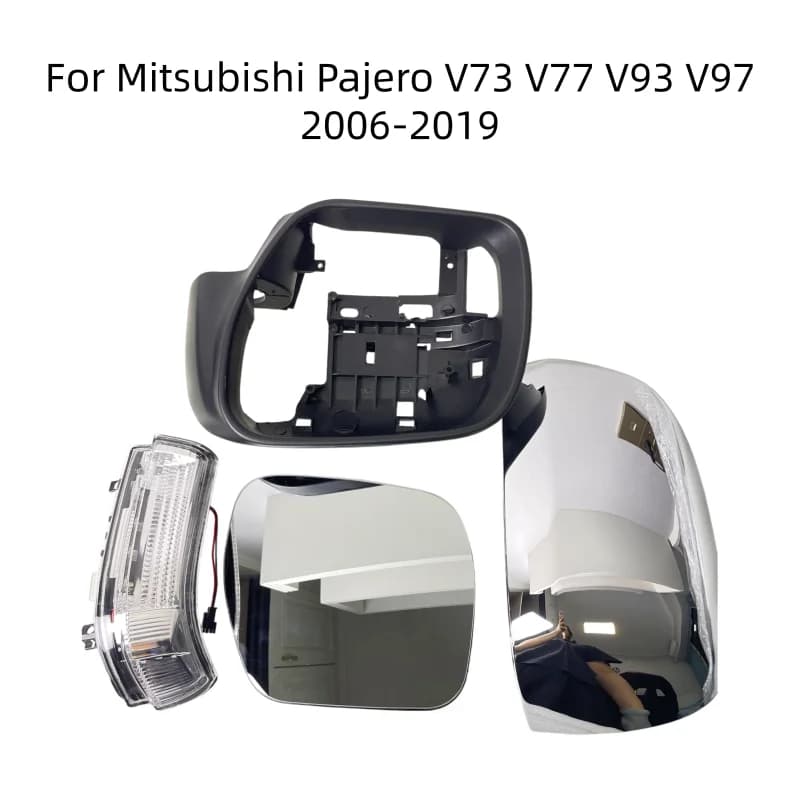Auto Left Right Rear Mirror Cover Frame Turn Signal Light Bottom Holder For Mitsubishi Pajero V73 V77 V93 V97 2006-2019