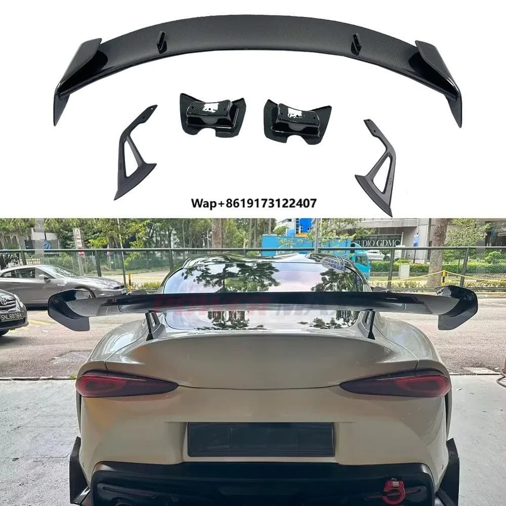 Wholesale Dry Carbon Fiber A-D Style Rear Trunk Wing Fits for GR A90 A91 MKV Rear  Wing