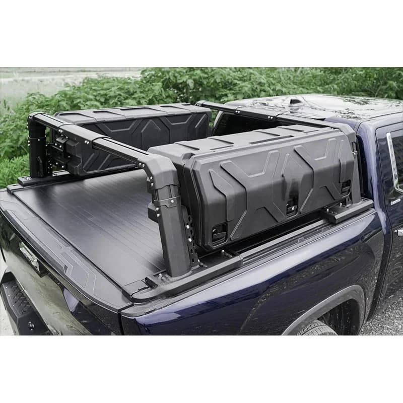 for Pickup Trucks with 500kg Loading Car Roof Racks Truck Ladder Rack Adjustable Aluminum Truck Bed Rack Roll Bar Universal