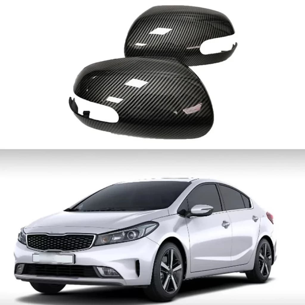 Car Rearview Side Mirror Cover Fit For KIA K3 Forte Cerato Ceed 1 2009-2013Wing Cap Exterior Sticker Door Case Trim