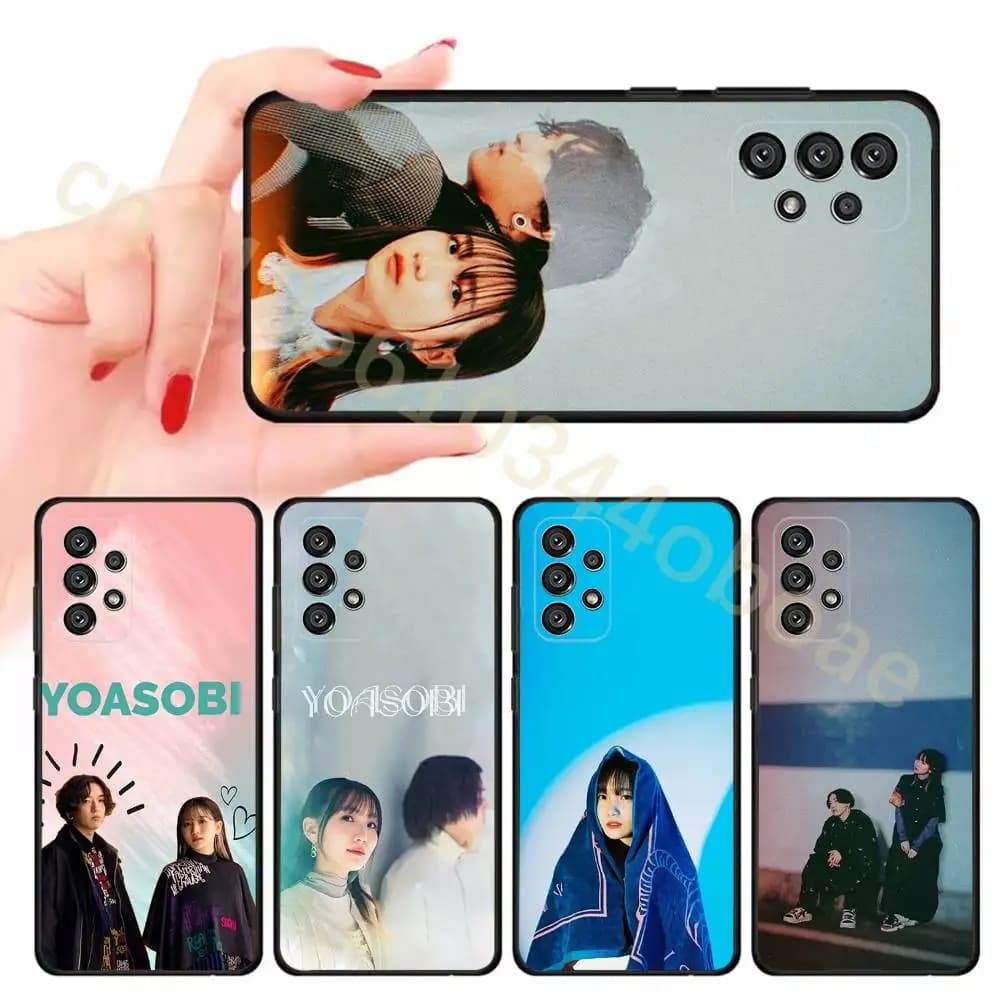 Jpop Y-Yoasobi Ayase Ikura Phone Case For Samsung Galaxy A13,21s,22,31,32,52,53,71,80,A91 Soft Black Shell
