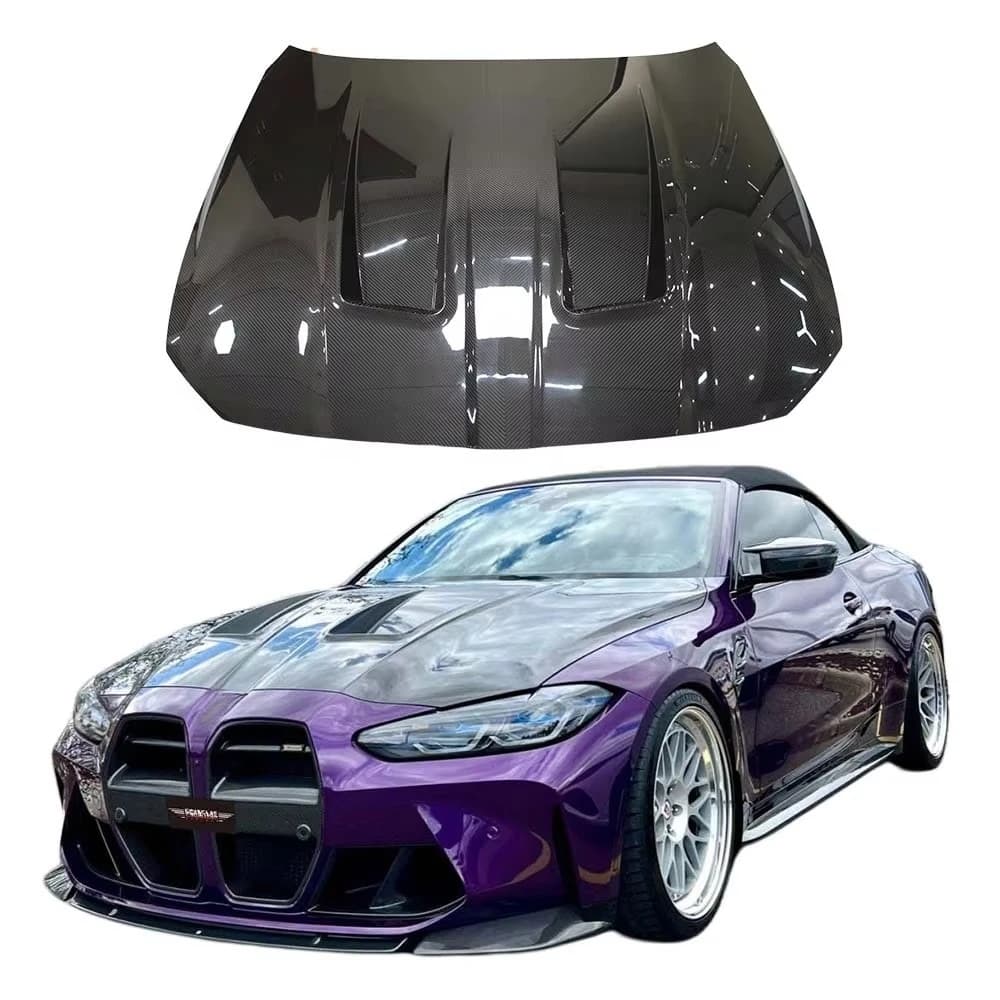 New High Quality N Style Pre-preg Dry Carbon Fiber Hood for G80 M3 G82 M4 2021-2026 with 2 Year Warranty