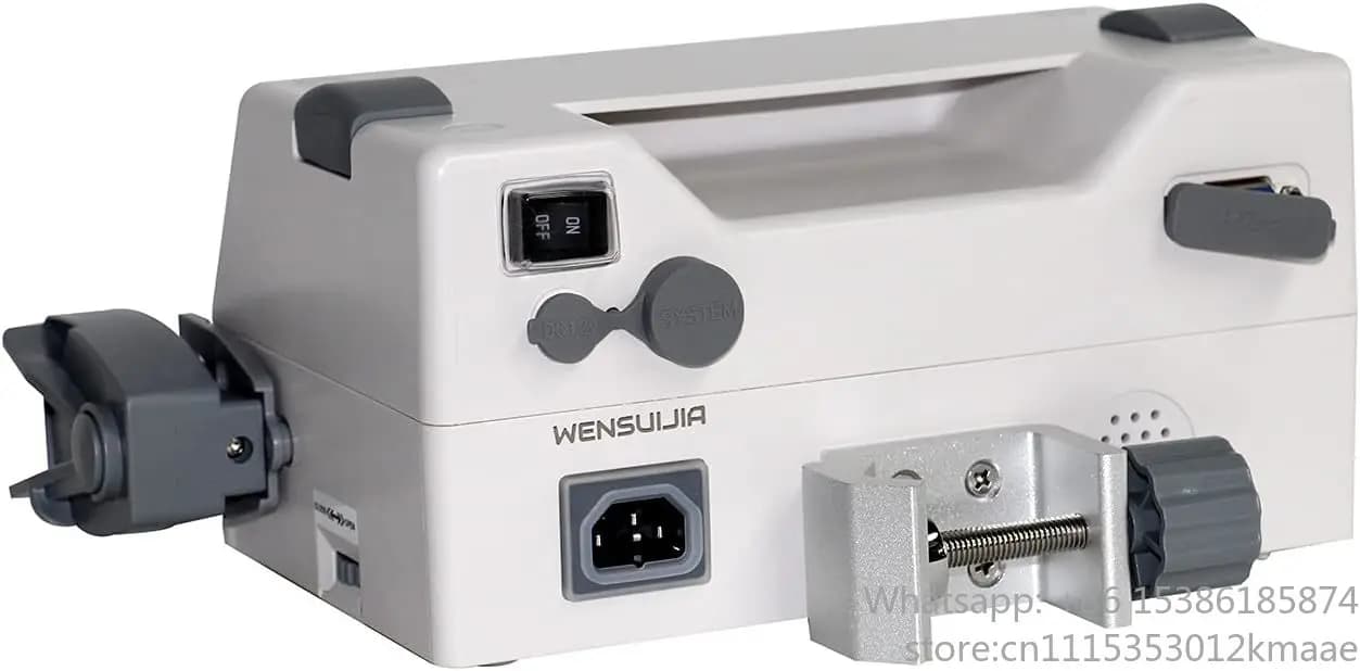 Vequyn Rechargeable Veterinary Syringe Pump – Portable, Single-Channel, Stackable, KVO, Alarm, Calibration