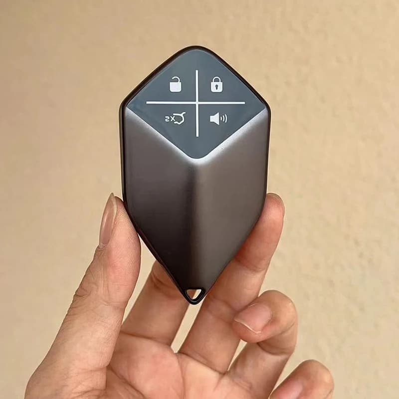 Grey TPU Car Key Case Cover For Changan DEEPAL S7 SL03 2022 2023 2024 Key Fob Key Protector Keychain Holder Accessories