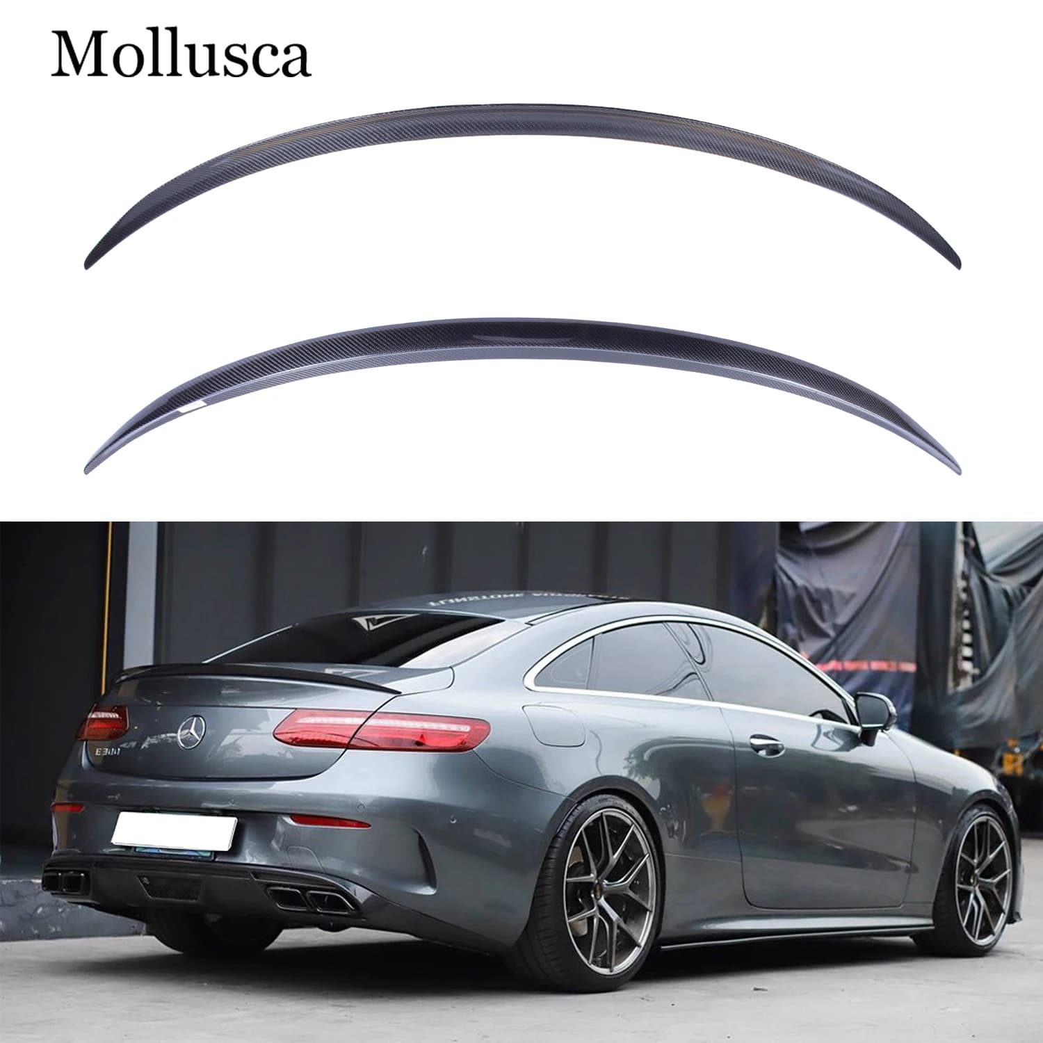 For Mercedes-Benz E-Class W238 C238 2Door Coupe AMG Style Carbon Fiber Rear Spoiler Trunk Wing 2016-2024