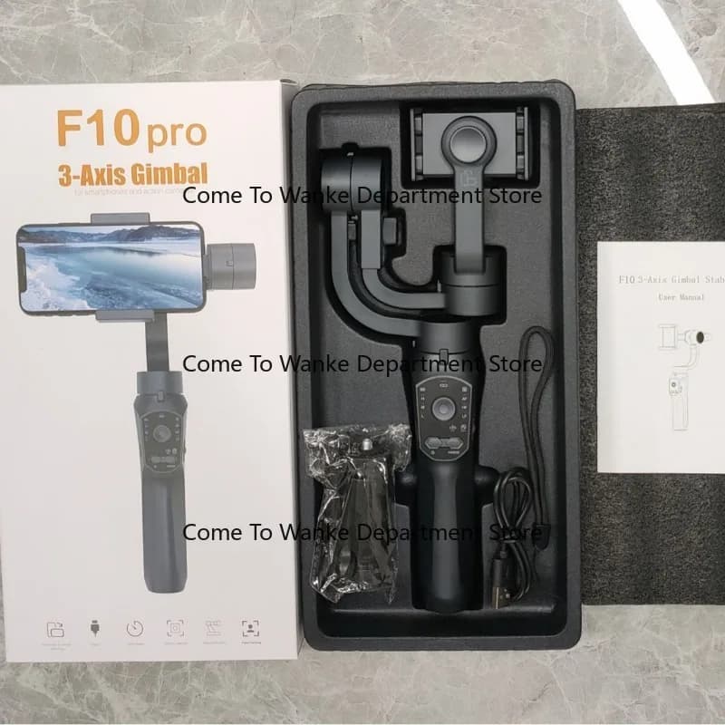 F10 PRO Smartphone Gimbal 3-Axis Handheld Stabilizer Anti-Shake Vlog Live Stream Camera Mount