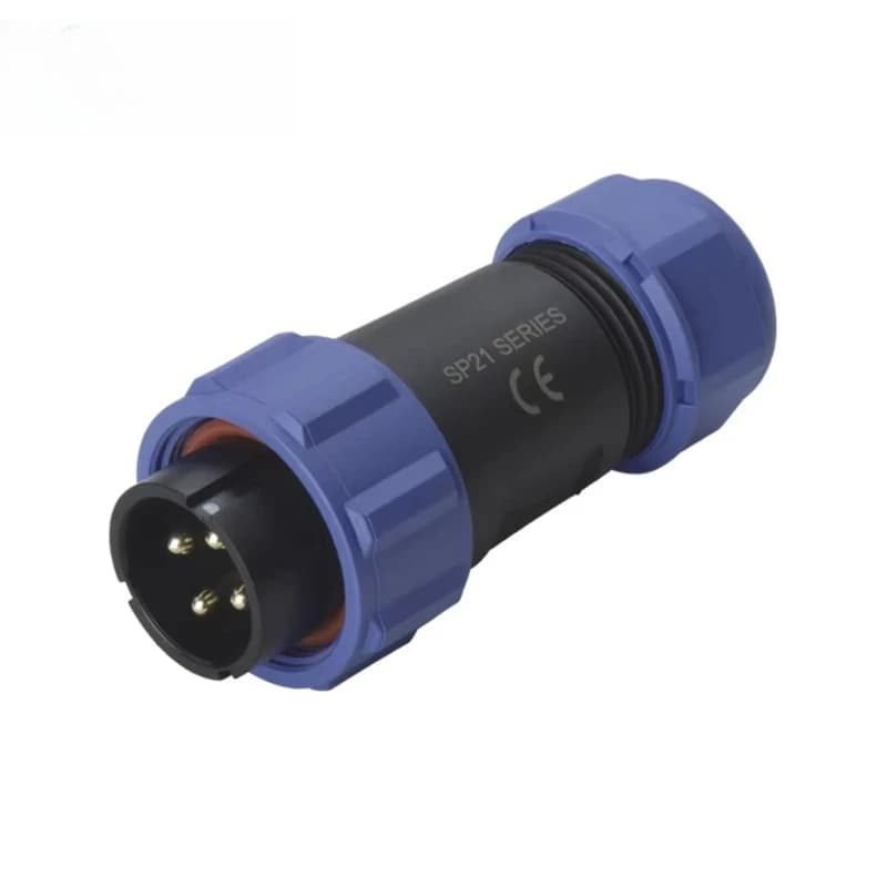 Industrial Connector 15m M21 4/5/7/9/12 Pin Waterproof Cable Plug Male IP68/IP67 Connector