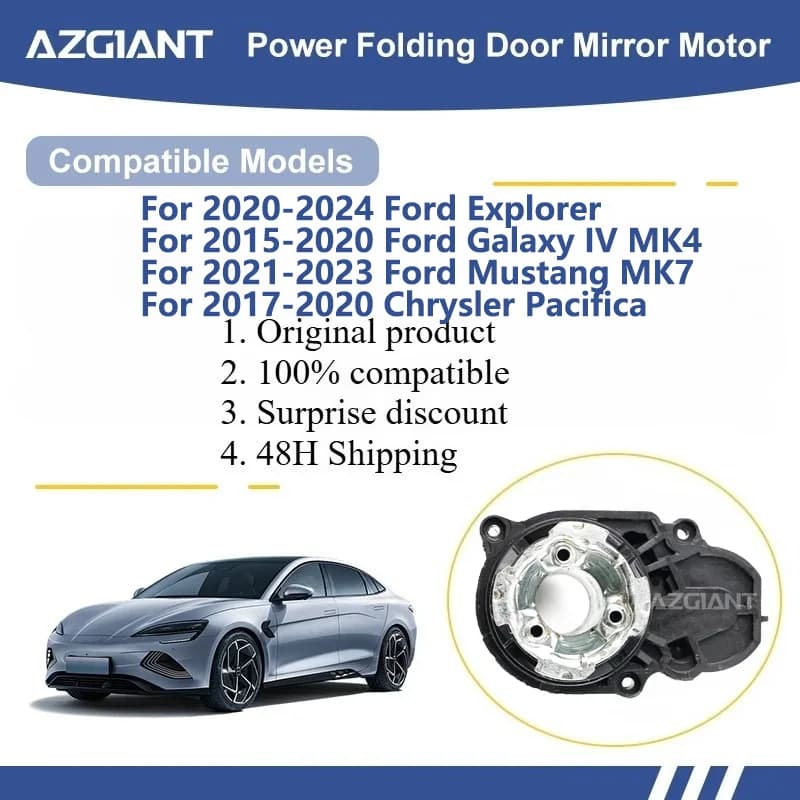 AZGIANT For Ford Explorer/ Galaxy IV MK4/Mustang MK7/Pacifica Car Wing Mirror Authentic Folding Motor Power Assembly  ABS