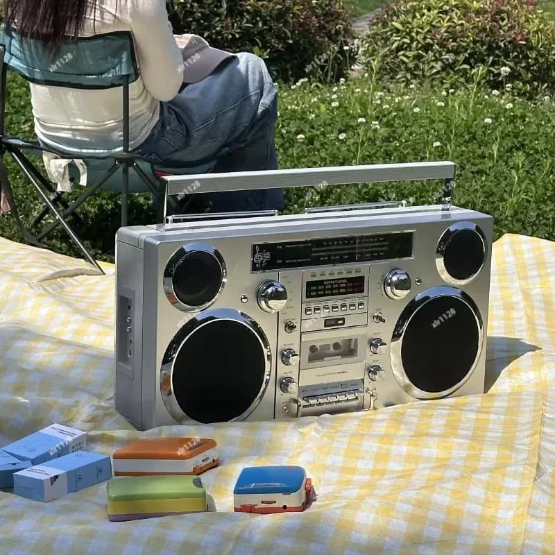 Multifunctional CD Tape Radio Bluetooth HiFi Stereo Music Speaker Player