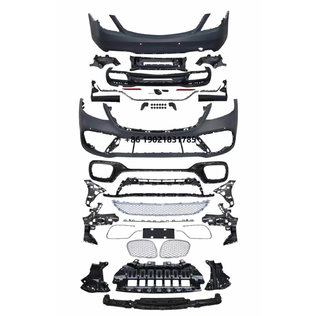 Upgrade S65  W222 Bodykit Front Rear Bumper for  W222  S Class 2014-2017 W222 Body Kit Grille Grill