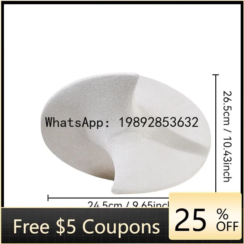Ceramic Ornaments Geometric Semi-circles Intersect Circular Handicrafts Gyroscope Decorative Figurines Home Decoration