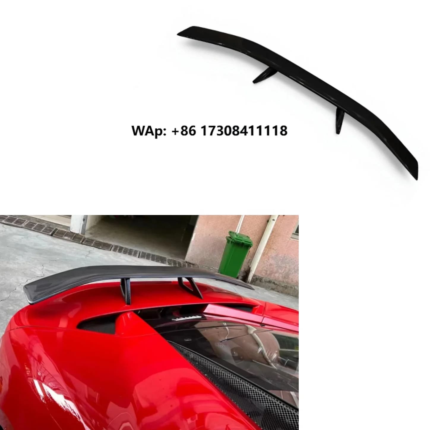 High Quality Factory Direct Carbon Fiber Novite-c Style Rear Wing Car Spoiler for F8