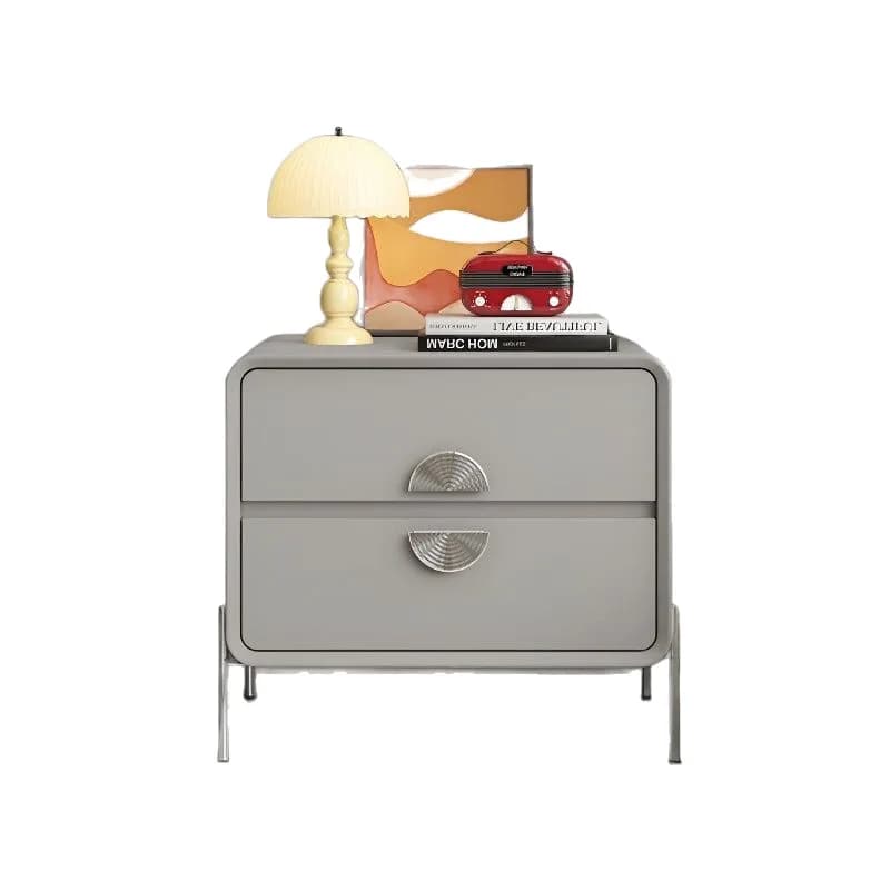 CX minimalist new bedside table household bedroom small light luxury high-end all solid wood with drawers