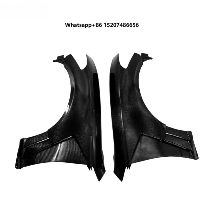 Real Carbon Fiber Front Fenders with Side Vents Suitable for 2014-2019  Q70 Q70L, High Performance Racing Body Kit Parts