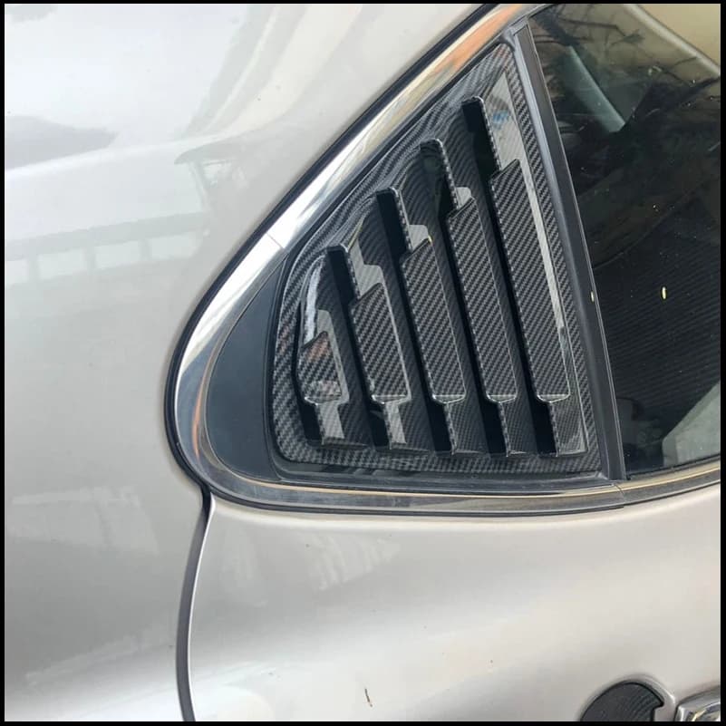 Car Styling For Toyota Camry 2018-2022 8th Rear Triangular Window Blind Shades Louver Vent Sill Molding Cover Trim Accessories