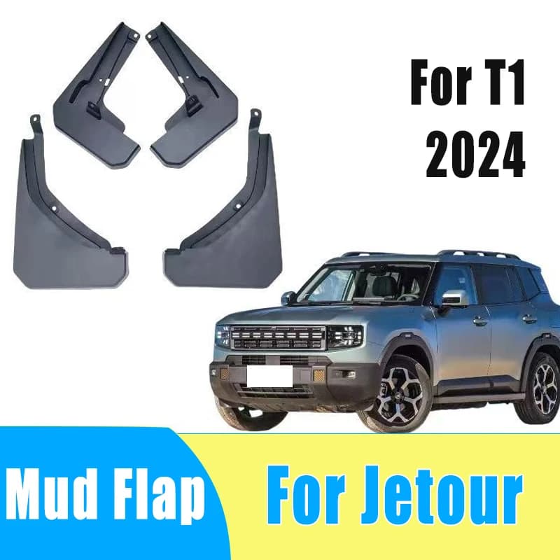 4pcs Automotive Tire Mudguard Waterproof Prevent Mud Splashing Car Mud Flap Fender Trim Accessories For Jetour T1 2024