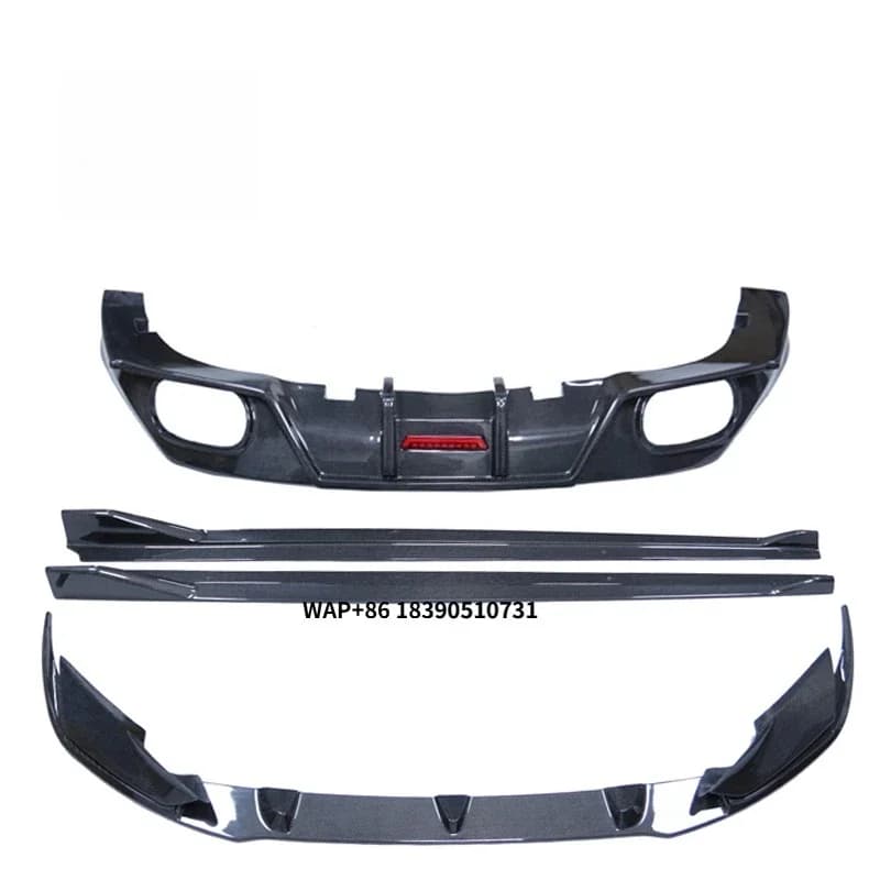 For  Z4 G29 MP Style Carbon Fiber Body Kit Front Bumper Lip Side Skirts Diffuser Spoiler