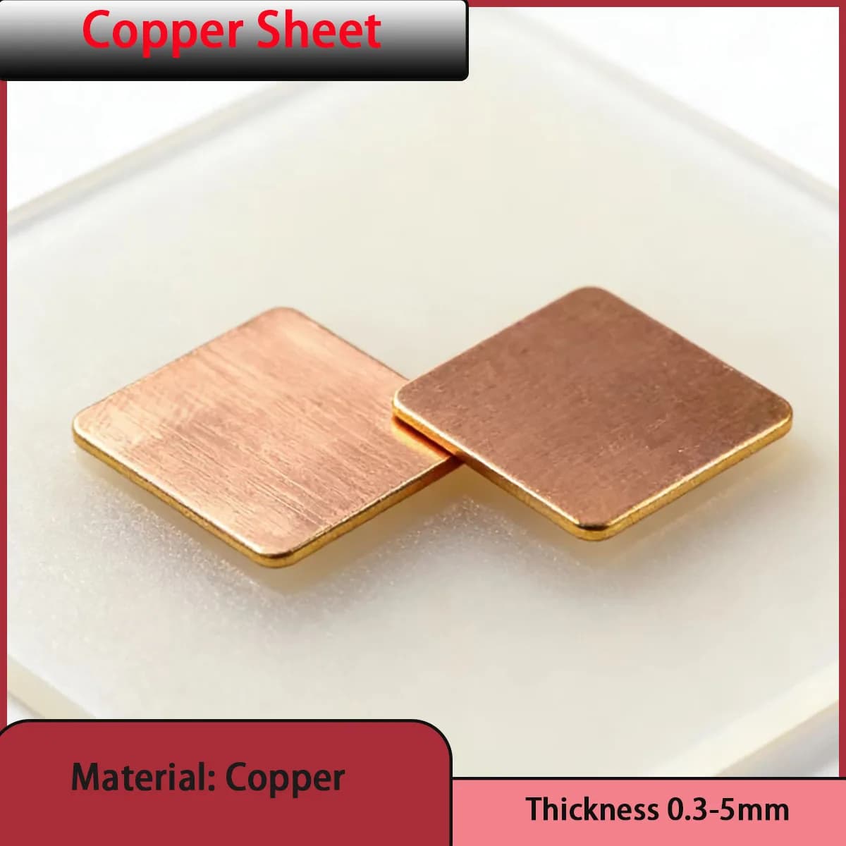High purity copper sheet with  thickness 0.3-5mm is used for wires and cables, electronic components, decorative hardware, etc